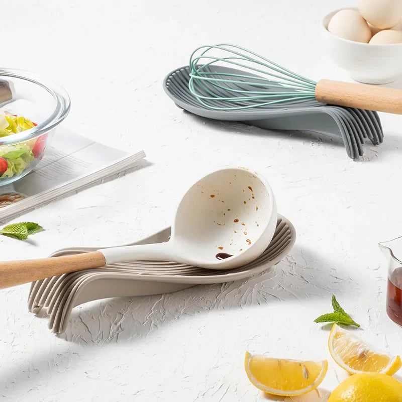 Drip-Free Silicone Utensil Rest